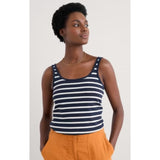 Seasalt Tidal Drift Jersey Vest In Navy Breton