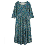 Seasalt Veronica Midi Dress In Artist Marks Maritime
