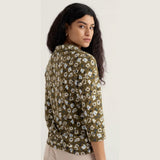 Seasalt Wavecrest Jersey Shirt In Artsy Pansy Seagrass
