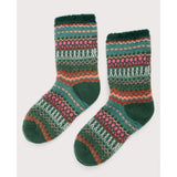 Seasalt Women's Cabin Socks In Weaving Needle Dark Forage