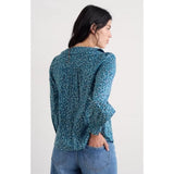 Seasalt Ysella Top In Flax Flower Horizon