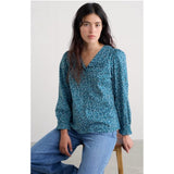 Seasalt Ysella Top In Flax Flower Horizon
