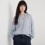 Sedasalt Gwel Long Sleeve Top In Blue Fog