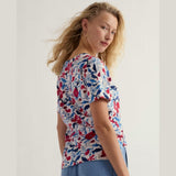 Serasalt Bryher View Printed T-Shirt In Poppy Floral