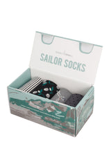 Seasalt Stormy Seas Socks Box Of 4