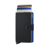Secrid Mini Wallet Matt in Black & Blue