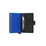 Secrid Mini Wallet Matt in Black & Blue