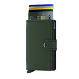 Secrid Miniwallet in Matte Green-Black