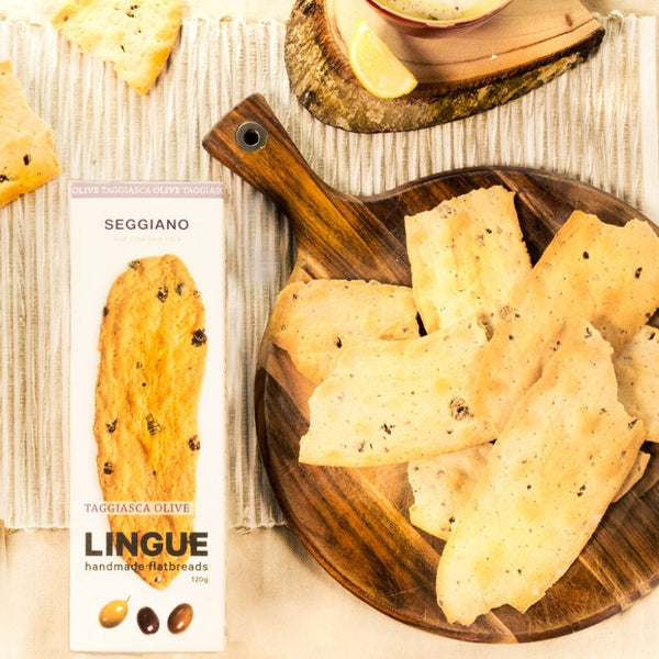 SEGGIANO Taggiasca Olive Handmade Flatbreads, 120g