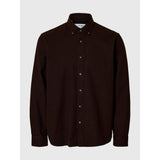 Selected 100% Cotton Button-Down Shirt In Delicioso