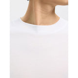Selected Colman Relaxed Fit T-Shirt In Bright White
