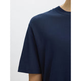 Selected Colman Relaxed Fit T-Shirt In Navy Blazer