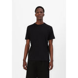 Selected Haspen O-Neck Tee In Black