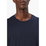 Selected Haspen O-Neck Tee In Navy Blazer