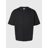 Selected Loose Fit T-Shirt In Black