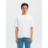 Selected Loose Fit T-Shirt In Bright White
