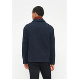 Selected Mitch Wood Blend Light Jacket In Sky Captain Melange
