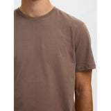 Selected Regular T-Shirt In Morel