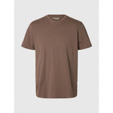 Selected Regular T-Shirt In Morel