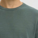 Selected Torino Knit Pullover In Balsam Green