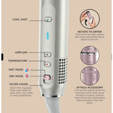 Shark Glam Ceramic & Air Styling and Drying System with FrizzFighter In Pink