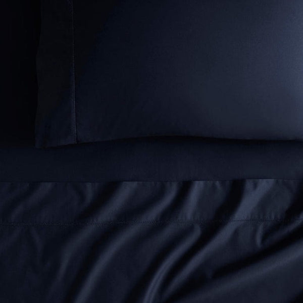 Sheridan Midnight 1000tc Cotton Sateen Flat Sheet In Double