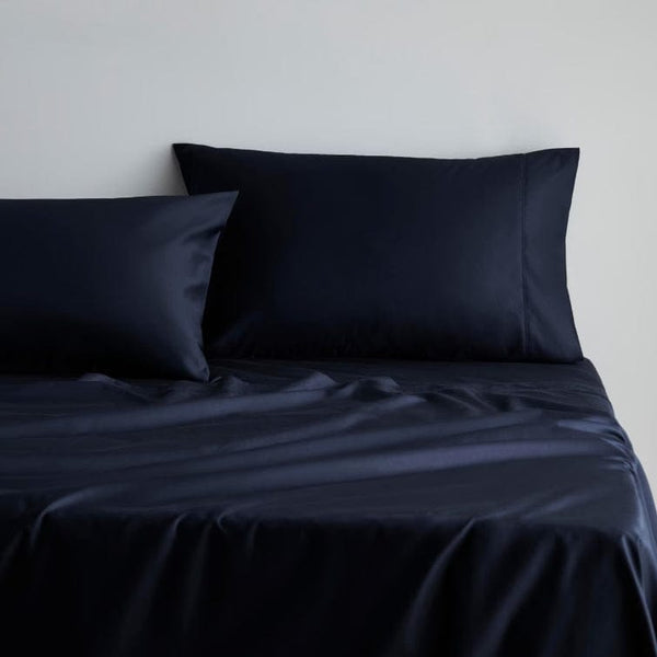 Sheridan Midnight 1000tc Cotton Sateen Flat Sheet In Double