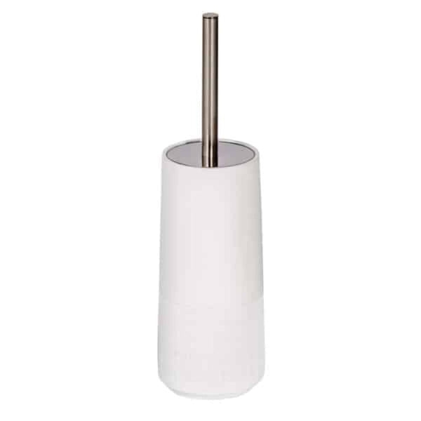 Showerdrape Strata Toilet Brush and Holder in White