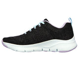 Skechers Arch Fit Comfy Wave Trainers Black