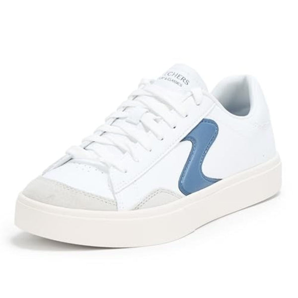 Skechers Eden LX-Slick Talk Sneaker In White Navy