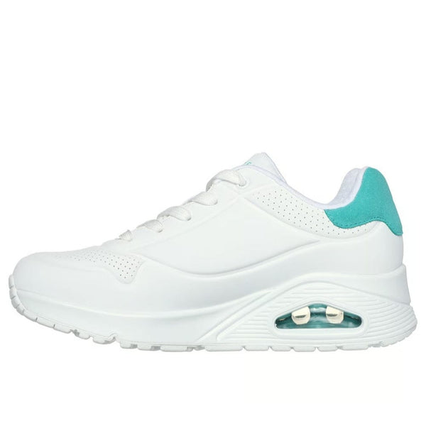 Skechers Uno Pop Back In White Mint