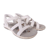Skechers Women's Slip-ins Reggae Slim Stretch Flex in White