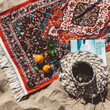 Slowtide Haven- Beach Towel-Burgundy