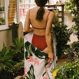 Slowtide Mauka - Beach Towel-White