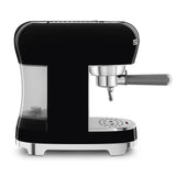 Smeg 50's Style Espresso Coffee Machine with Steam Wand In Black