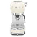 Smeg 50's Style Espresso Coffee Machine with Steam Wand In Cream