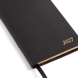Smythson 2027 Panama Weekly Diary with Pocket In Black