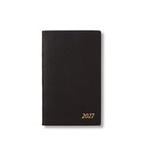 Smythson 2027 Panama Weekly Diary with Pocket In Black