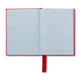 Smythson 2027 Soho Weekly Diary In Panama, Red