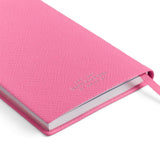 Smythson Inspirations And Ideas Panama Notebook In Flamingo