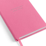 Smythson Inspirations And Ideas Panama Notebook In Flamingo