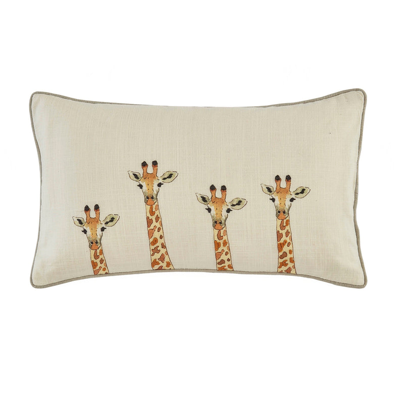 Sophie Allport Zsl Giraffe-Feather Filled Cushion
