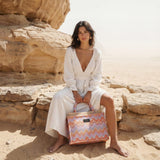 Sorena Caldera Medium Tote Bag In Orange Multi