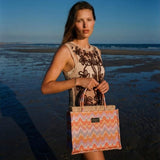 Sorena Caldera Medium Tote Bag In Orange Multi