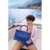 Sorena Poliaigos Large Tote Bag In Blue