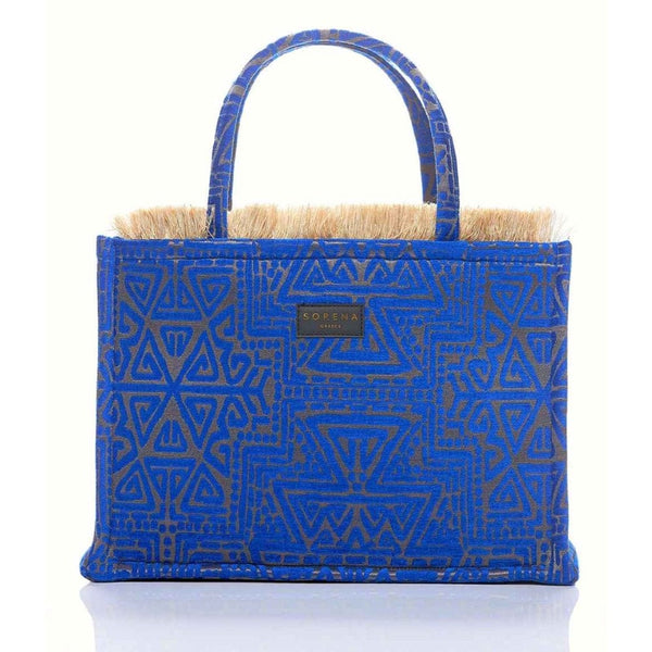 Sorena Poliaigos Large Tote Bag In Blue