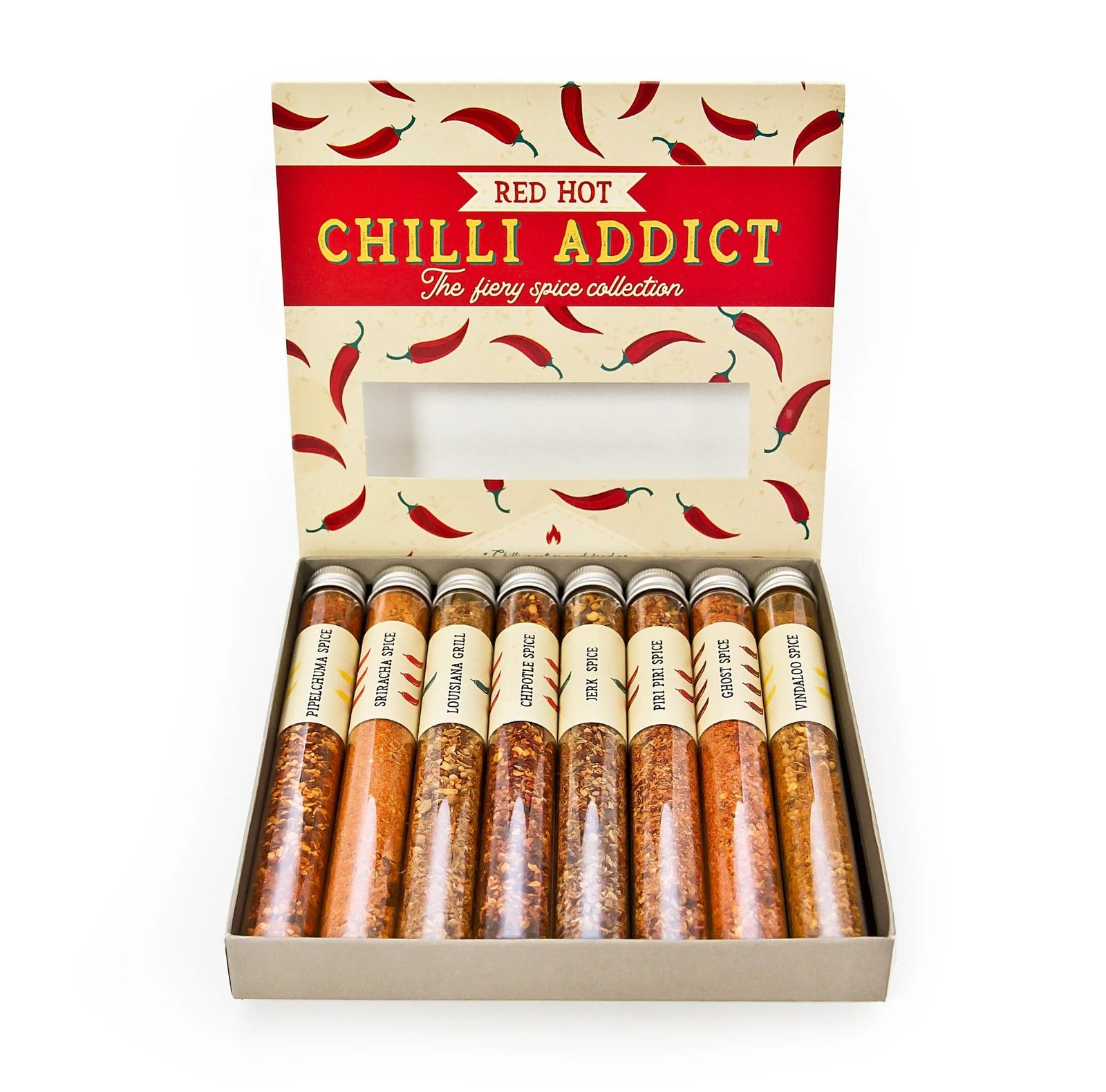 Spice Inpired Red Hot Chilli Addict | Selection of 8 Fiery Spices | Vegan & Meat Lovers
