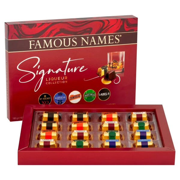 Famous Names Signature Chocolate Liqueurs Collection, 185g
