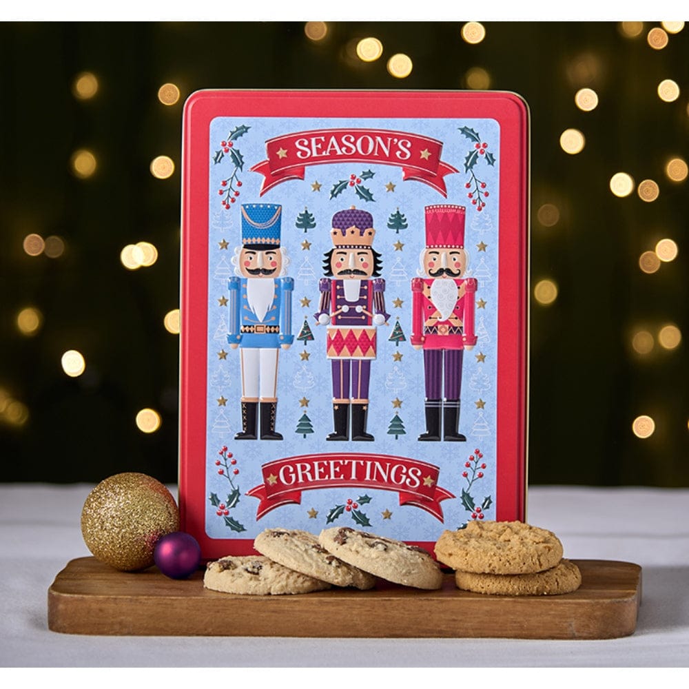 Grandma Wild's Embossed Nutcracker Gift Tin - Stem Ginger & Lemon, Cho