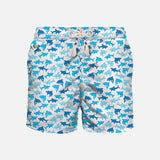 St Barth MC2 Ultralight Swim Short Print Shark Trouble
